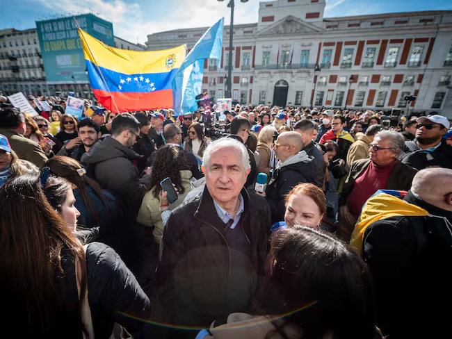 Ledezma en concentración de venezolanos en Madrid